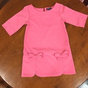 Gap Pink Dress with bite bow accents